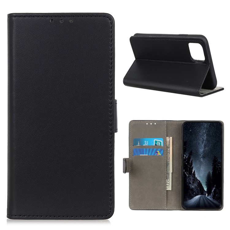Leather Stand Cell Phone Cover Case for Samsung Galaxy A91/S10 Lite-1