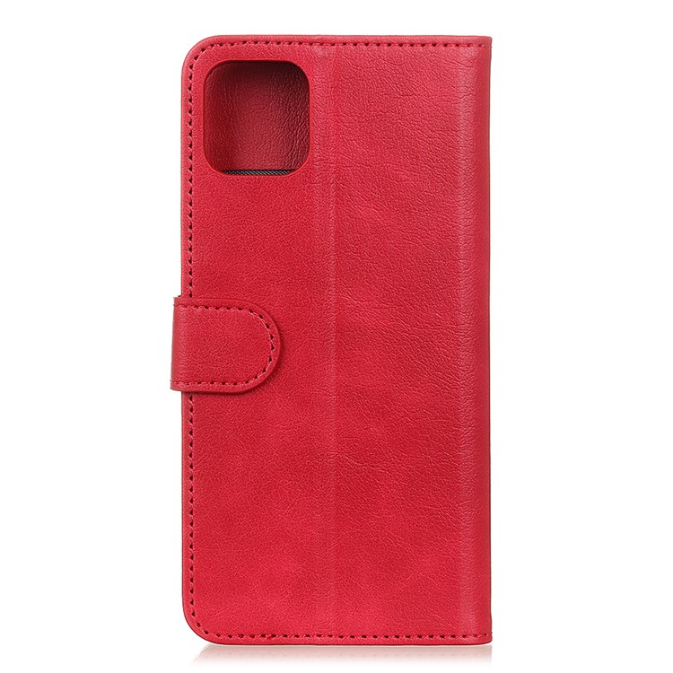 Wallet Stand Leather Cell Phone Case for Samsung Galaxy A91/S10 Lite - Red-6