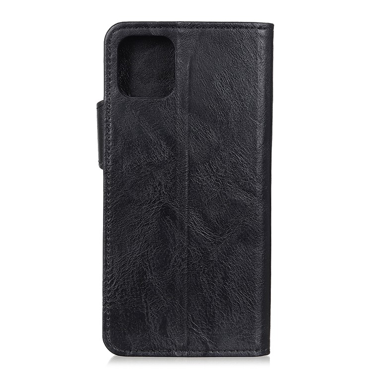 S-Shaped Crazy Horse Texture PU Leather Stand Protective Case for Samsung Galaxy A91 / S10 Lite - Black-3