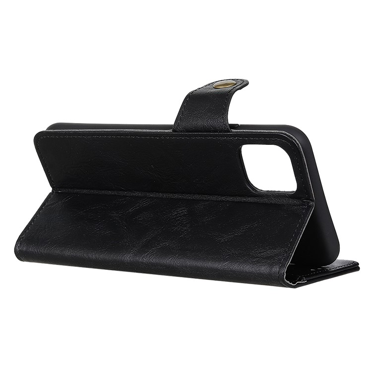 S-Shaped Crazy Horse Texture PU Leather Stand Protective Case for Samsung Galaxy A91 / S10 Lite - Black-4