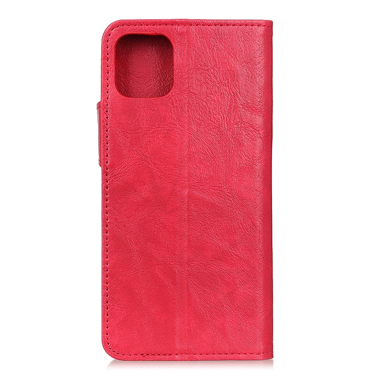 S-Shaped Crazy Horse Texture PU Leather Stand Protective Case for Samsung Galaxy A91 / S10 Lite - Red-3