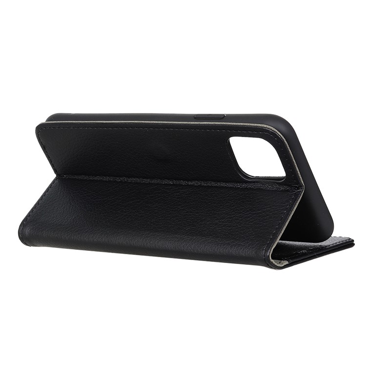 Litchi Grain Wallet Stand Leather Casing Shell for Samsung Galaxy A81/Note 10 Lite - Black-4