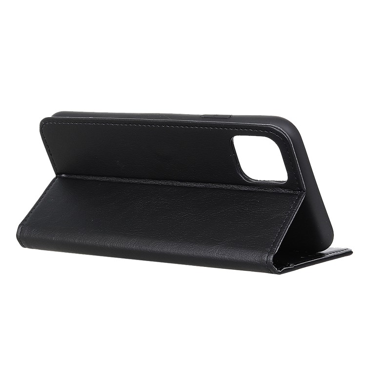 Shell Couro Lichia Carteira Superfície Suporte Para Samsung Galaxy A81 / Nota 10 Lite - Preto-7