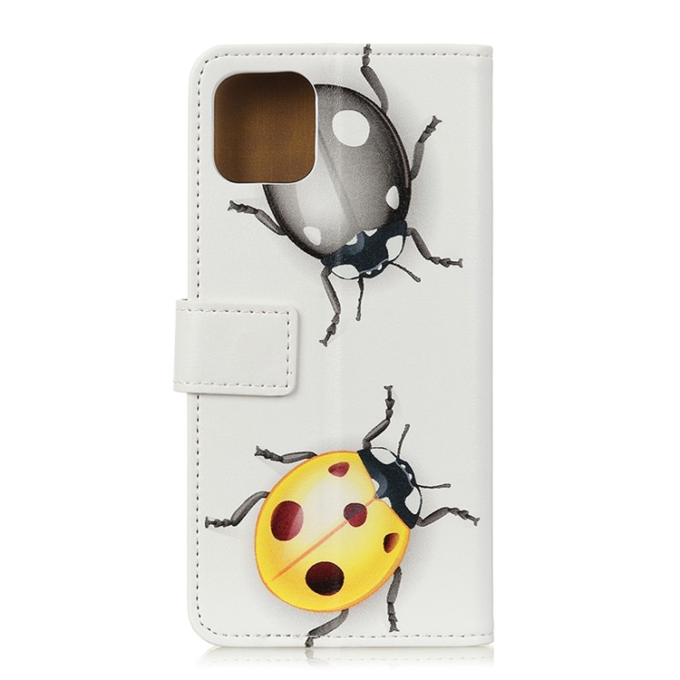 Pattern Printing Wallet PU Leather Cover for Samsung Galaxy A81/Note 10 Lite - Ladybugs-2