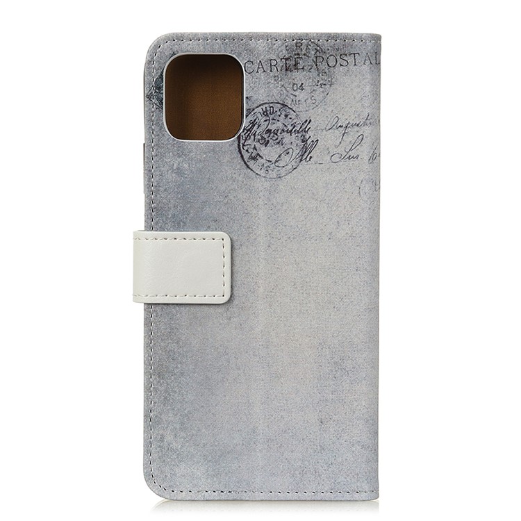 Pattern Printing Wallet PU Leather Cover for Samsung Galaxy A81/Note 10 Lite - US Flag and Cat Holding Heart-2
