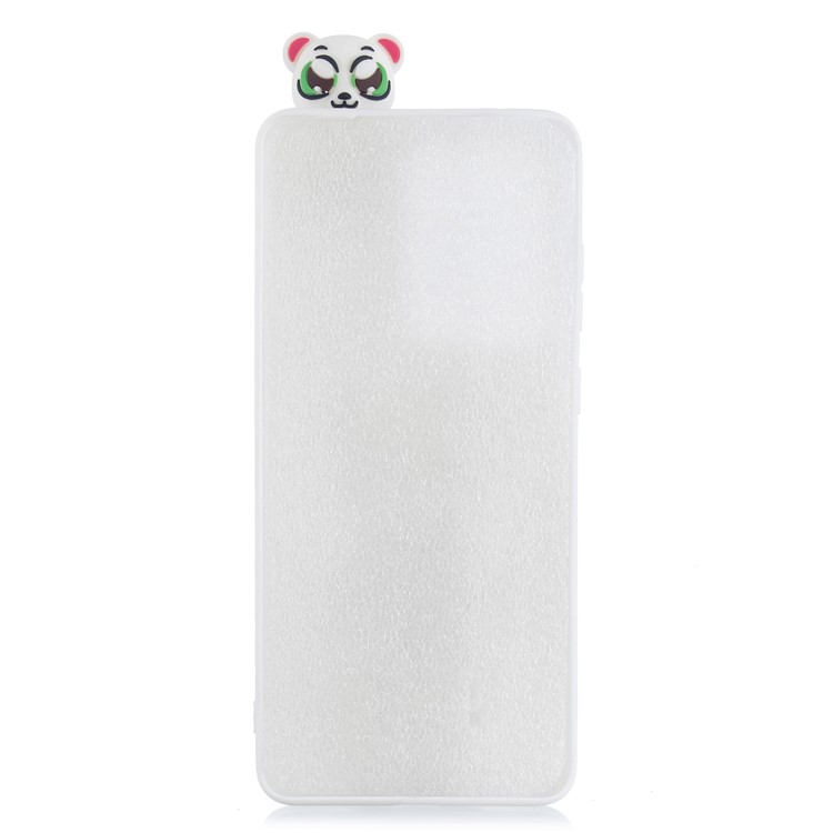 Foldable 3D Animal Doll Kickstand Pattern Printing TPU Case for Samsung Galaxy S20 Ultra - Baby Panda-3