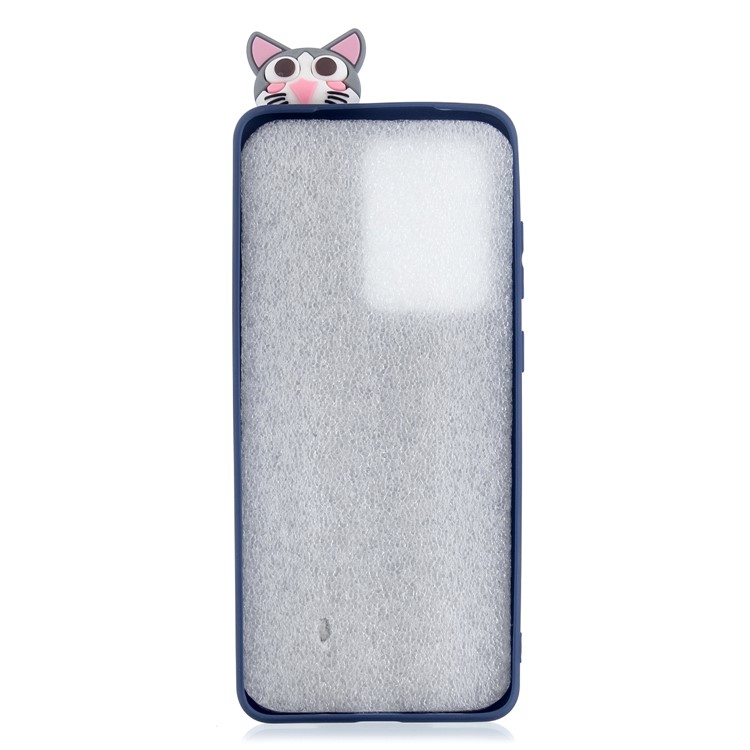Pliable Impression Cas De TPU De Motif De Béquille De Poupée Animale 3D Pour Samsung Galaxy S11 Ainsi Que - Chat-3