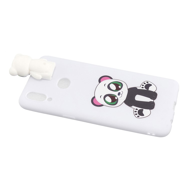 Foldable 3D Animal Doll Kickstand Pattern Printing TPU Shell for Samsung Galaxy A10s - Baby Bear-4