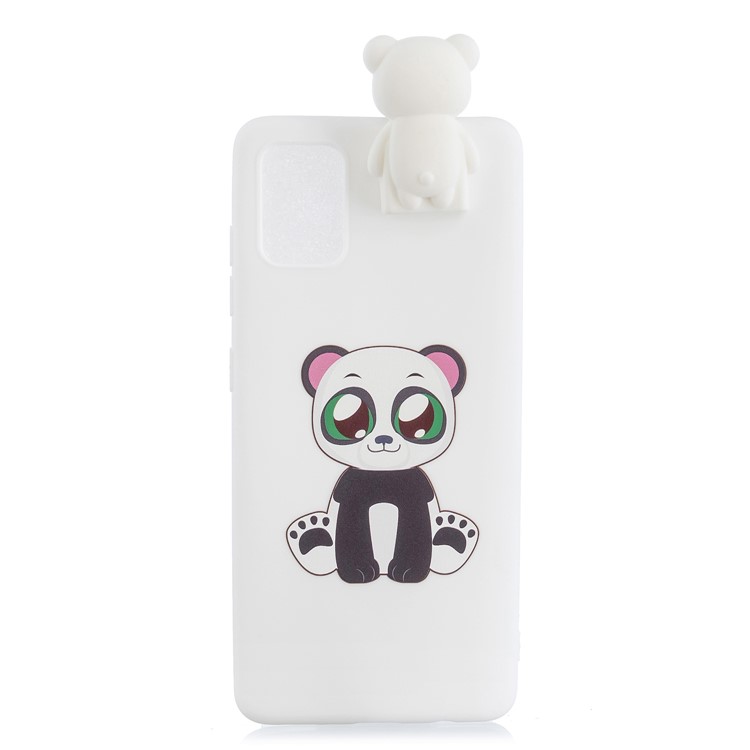 3D Animal Doll Kickstand Pattern Printing TPU Phone Cover for Samsung Galaxy S11 - White Panda-2