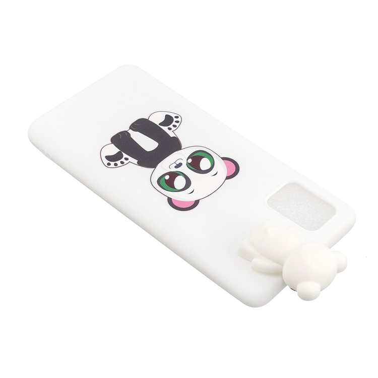 3D Animal Doll Kickstand Pattern Printing TPU Phone Cover for Samsung Galaxy S11 - White Panda-5