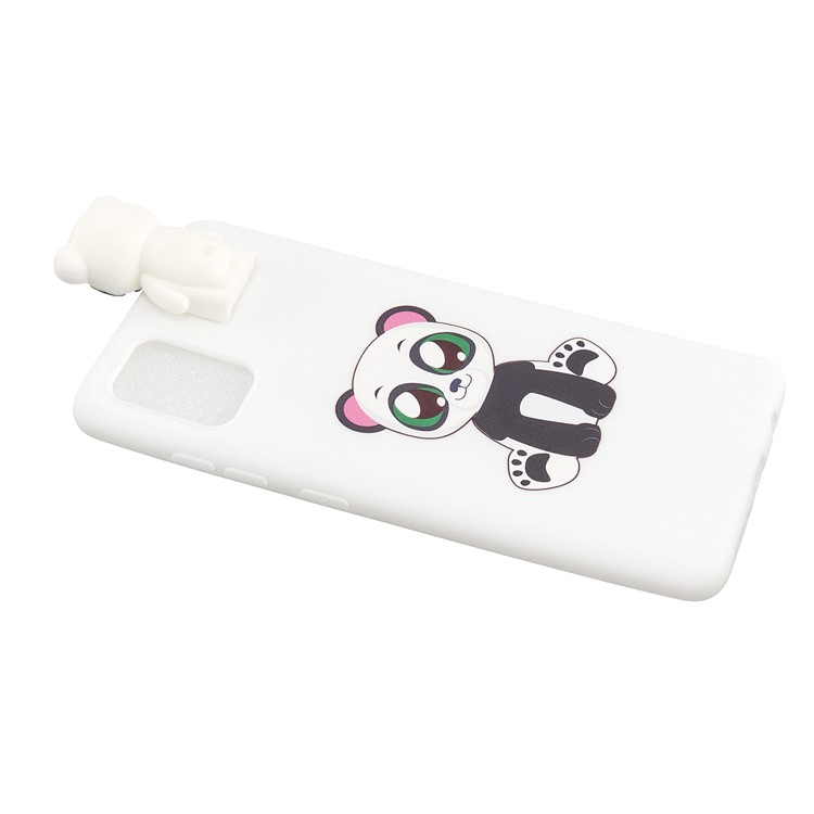 3D Animal Doll Kickstand Pattern Printing TPU Casing for Samsung Galaxy S20 - Panda-4