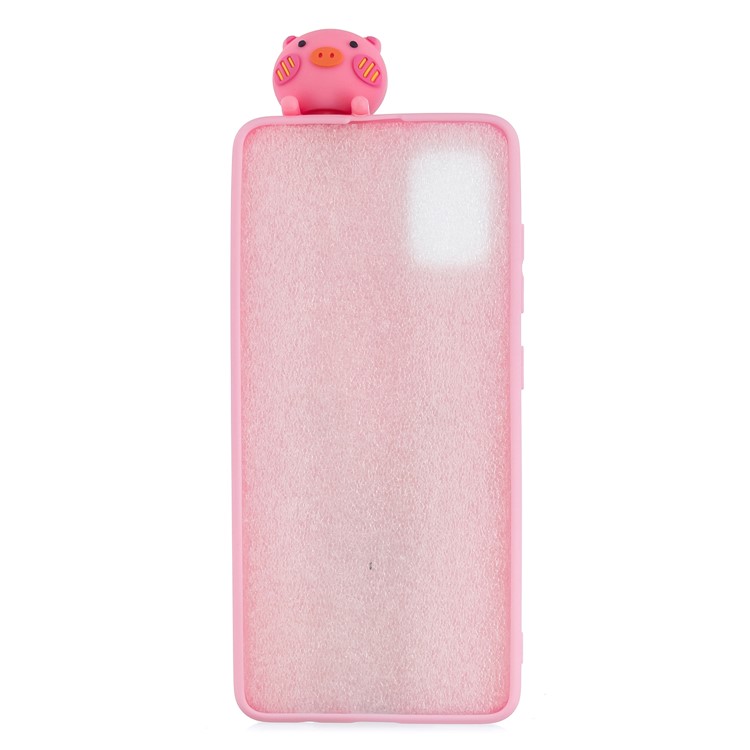 3D Animal Doll Decor Soft TPU Cover for Samsung Galaxy S20 - Pig-4