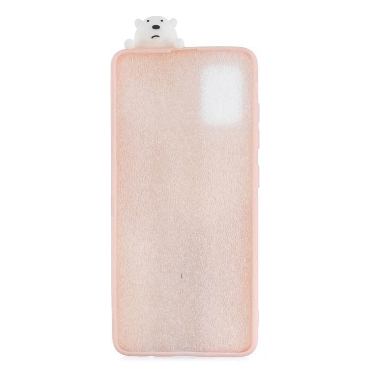 3D Animal Doll Decor Soft TPU Cover for Samsung Galaxy S20 - Big White Bears-4