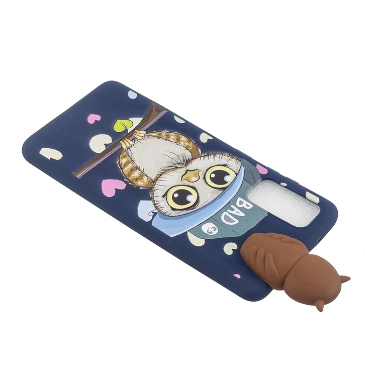 3D Animal Doll Decor Soft TPU Cover for Samsung Galaxy S20 - BAD-6