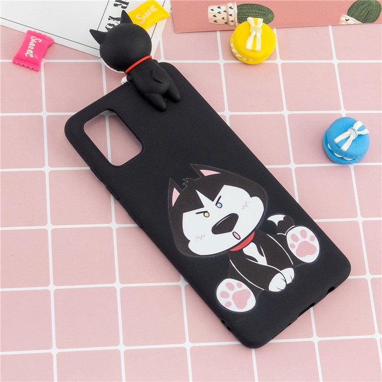 3D Animal Doll Decor Printing TPU Shell for Samsung Galaxy A51 - Husky-6