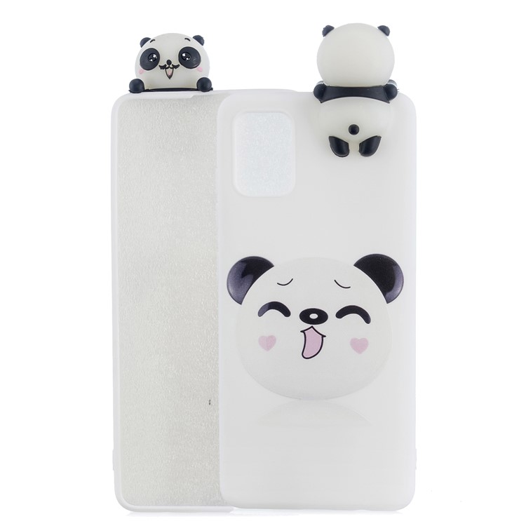 3D Animal Doll Decor Printing TPU Shell for Samsung Galaxy A51 - Panda-1