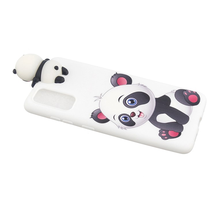 3D Animal Doll Decor Printing TPU Shell for Samsung Galaxy A51 - Panda Sitting-4
