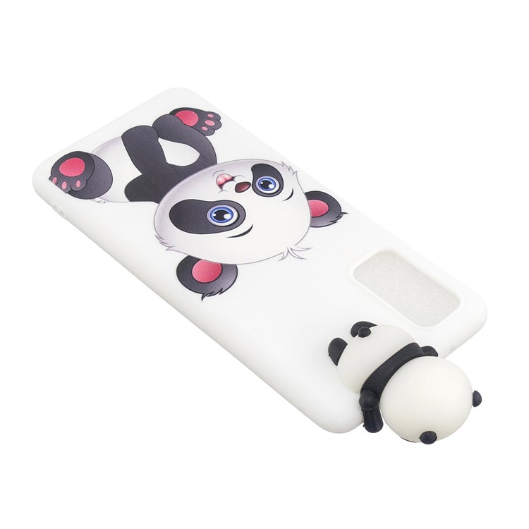 3D Animal Doll Decor Printing TPU Shell for Samsung Galaxy A51 - Panda Sitting-5