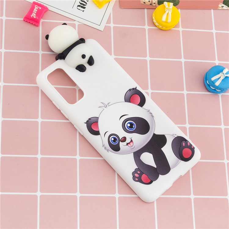 3D Animal Doll Decor Printing TPU Shell for Samsung Galaxy A51 - Panda Sitting-6