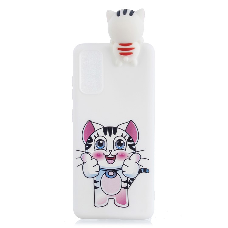 3D Animal Doll Decor Printing TPU Shell for Samsung Galaxy A51 - Tiger-2