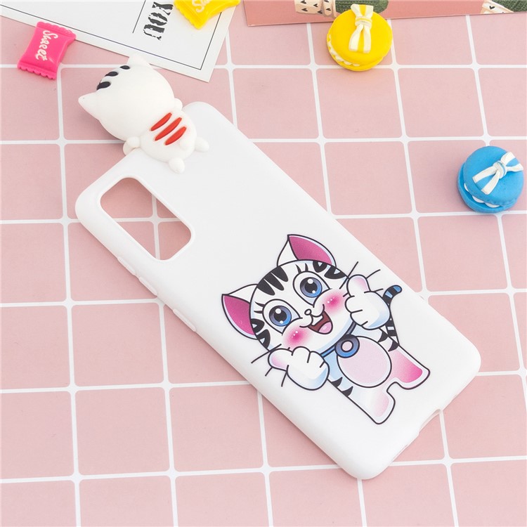 3D Animal Doll Decor Printing TPU Shell for Samsung Galaxy A51 - Tiger-6