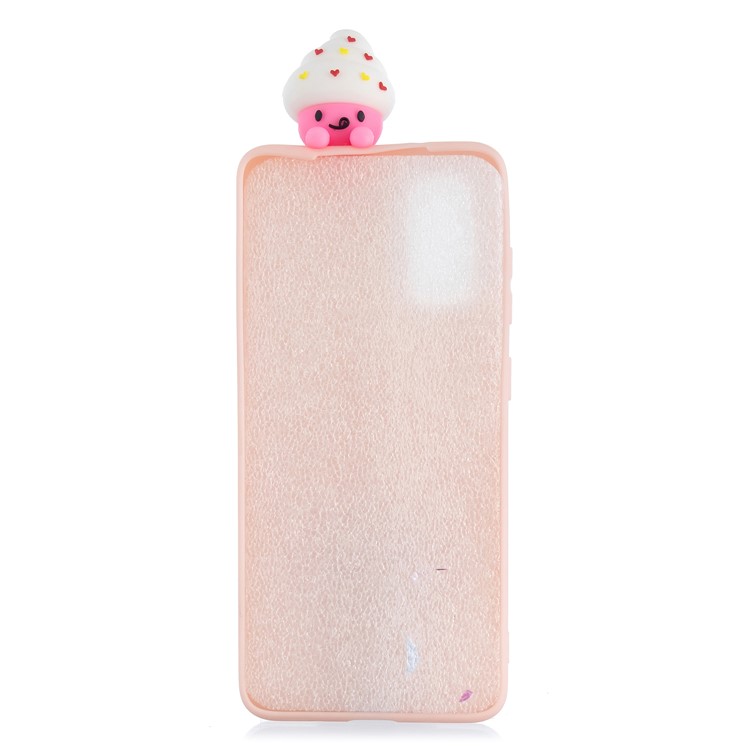 3D Animal Doll Decor Printing TPU Shell for Samsung Galaxy A51 - Ice Cream Doll-3