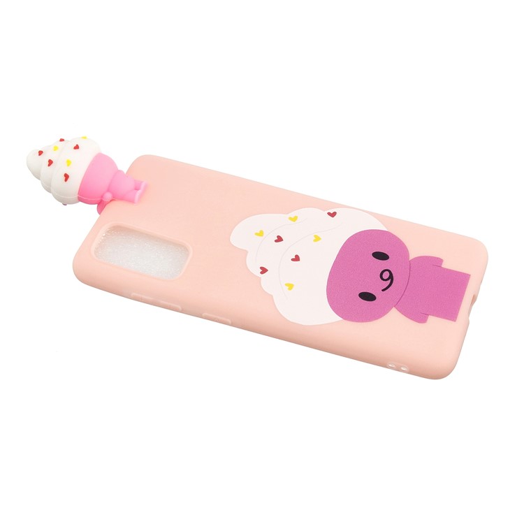 3D Animal Doll Decor Printing TPU Shell for Samsung Galaxy A51 - Ice Cream Doll-4