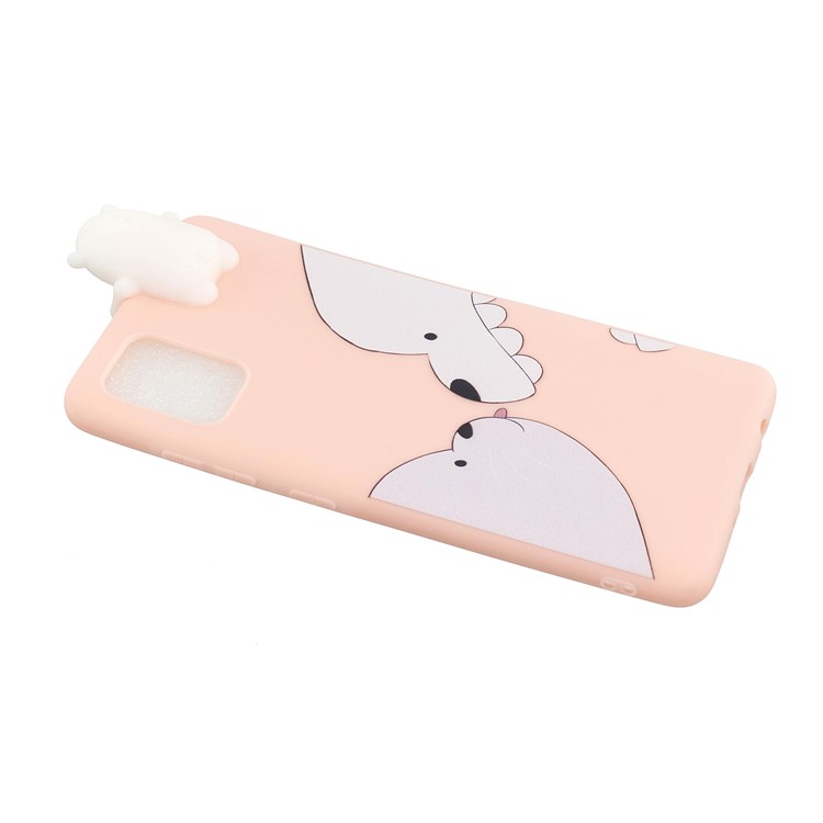 3D Animal Doll Decor Printing TPU Shell for Samsung Galaxy A51 - White Bears-4