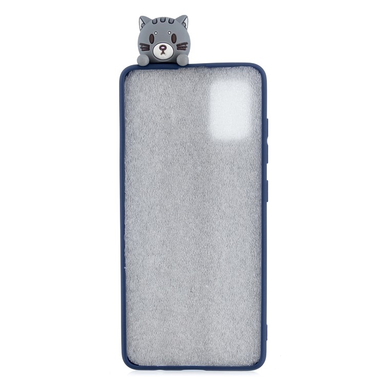 3D Animal Doll Decor Printing TPU Shell for Samsung Galaxy A51 - Cat-3