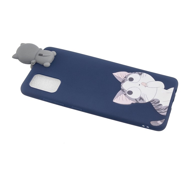 3D Animal Doll Decor Printing TPU Shell for Samsung Galaxy A51 - Cat-4