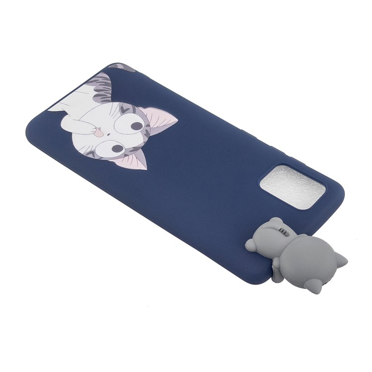 3D Animal Doll Decor Printing TPU Shell for Samsung Galaxy A51 - Cat-5