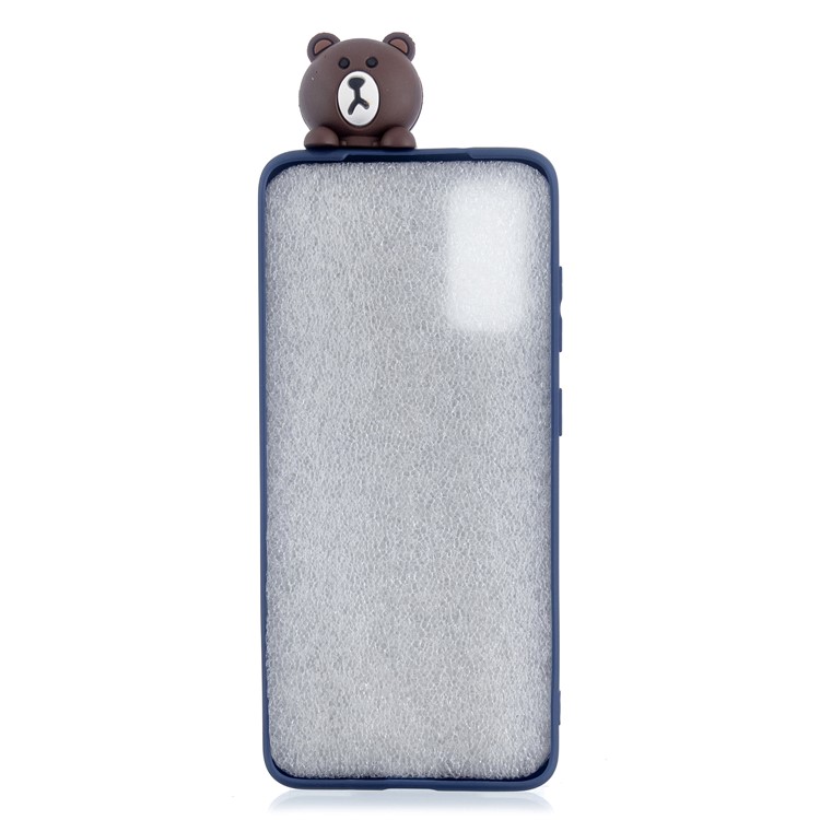 3D Animal Doll Decor Printing TPU Shell for Samsung Galaxy A51 - Brown Bear-3