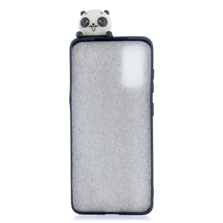 3D Doll Decor Patterned TPU Cell Phone Case for Samsung Galaxy A71 - Three Pandas-3