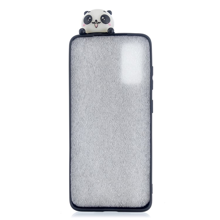 3D Doll Decor Patterned TPU Cell Phone Case for Samsung Galaxy A71 - Two Pandas-3