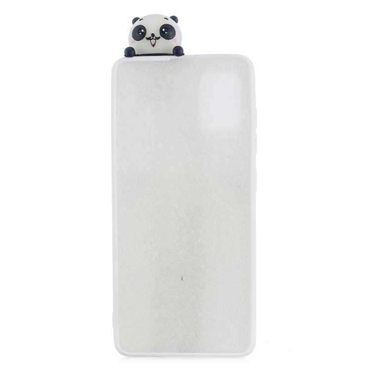 3D Doll Decor Patterned TPU Cell Phone Case for Samsung Galaxy A71 - Shy Panda-3