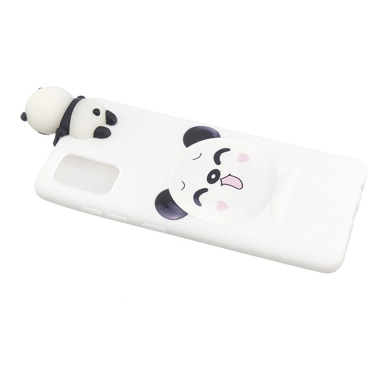 3D Doll Decor Patterned TPU Cell Phone Case for Samsung Galaxy A71 - Shy Panda-4