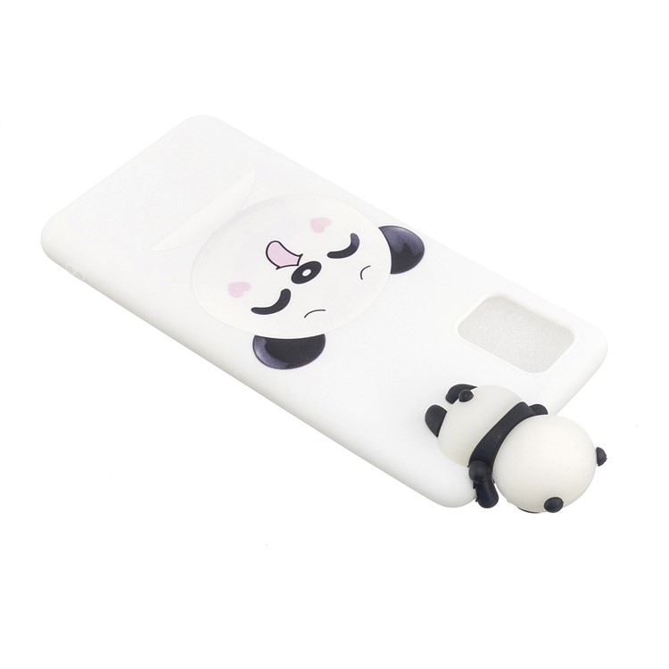 3D Doll Decor Patterned TPU Cell Phone Case for Samsung Galaxy A71 - Shy Panda-5