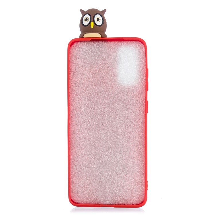 3D Doll Decor Patterned TPU Cell Phone Case for Samsung Galaxy A71 - Owl-3