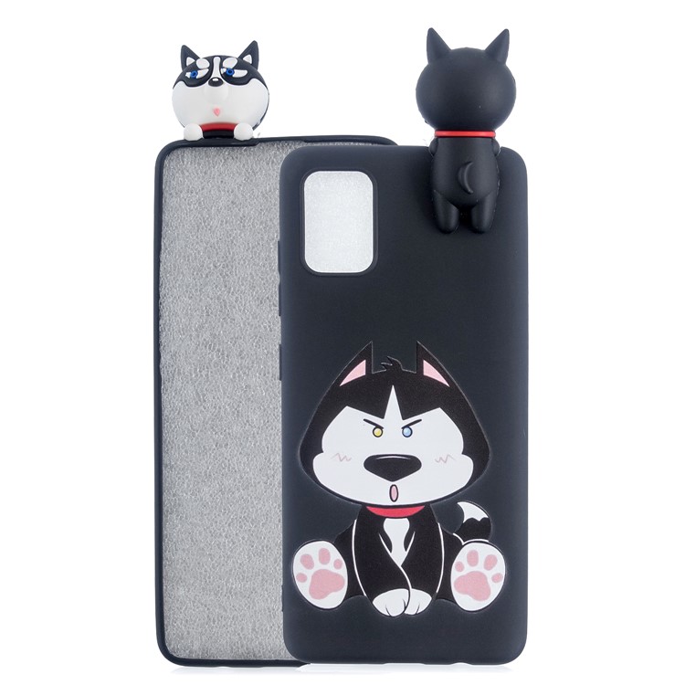 3D Doll Decor Soft TPU Phone Cover for Samsung Galaxy S20 Plus/S20 Plus 5G - Dog-1