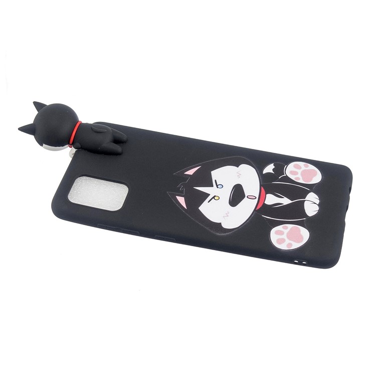 3D Doll Decor Soft TPU Phone Cover for Samsung Galaxy S20 Plus/S20 Plus 5G - Dog-4