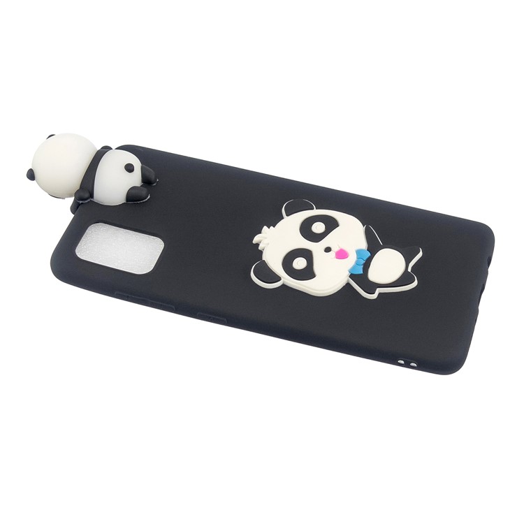 Case de Téléphone Portable TPU à Motifs 3D Pour Samsung Galaxy A51 - Sourire Panda