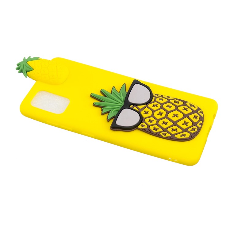 3D Patterned Printing TPU Cell Phone Case for Samsung Galaxy A51 - Pineapple-4