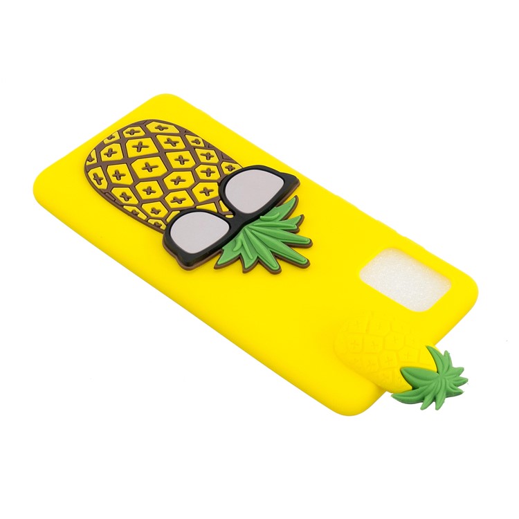 3D Patterned Printing TPU Cell Phone Case for Samsung Galaxy A51 - Pineapple-5