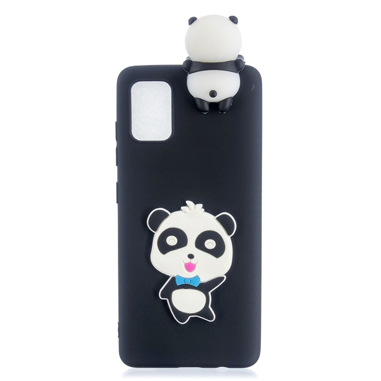 3D Doll Decor Soft TPU Phone Cover for Samsung Galaxy S20 - Smile Panda-2
