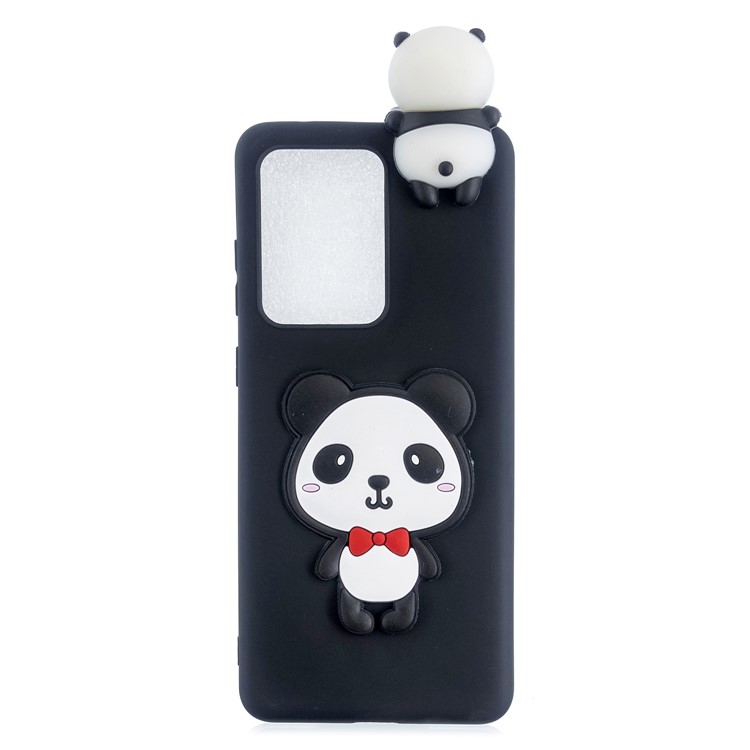 3D Doll Decor Soft TPU Phone Cover for Samsung Galaxy S20 Ultra - Panda-2