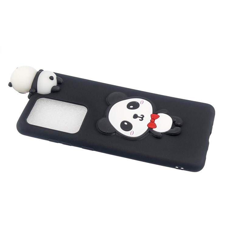 3D Doll Decor Soft TPU Phone Cover for Samsung Galaxy S20 Ultra - Panda-4
