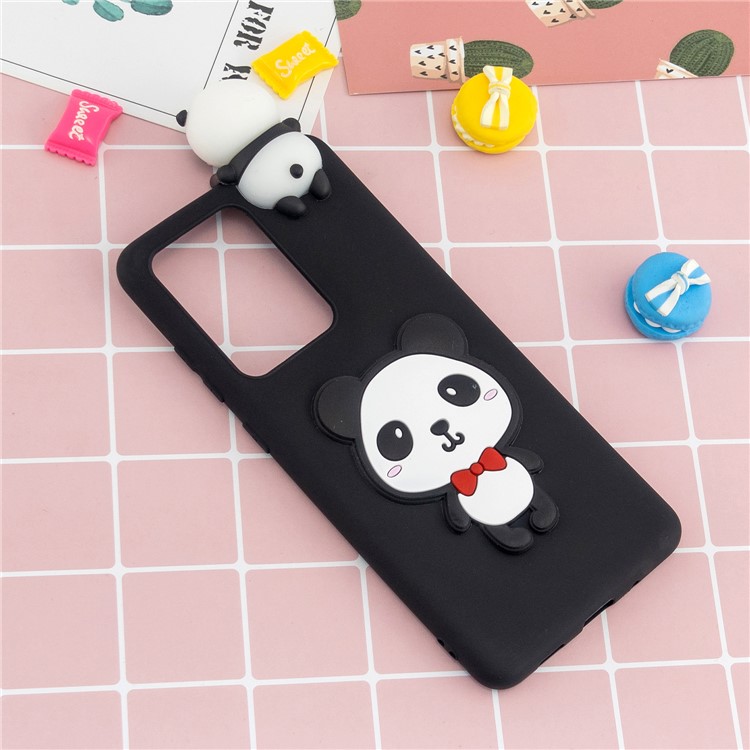 3D Doll Decor Soft TPU Phone Cover for Samsung Galaxy S20 Ultra - Panda-6