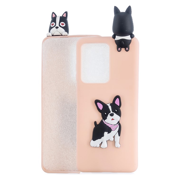3D Doll Decor Soft TPU Phone Cover for Samsung Galaxy S20 Ultra - Dog-1