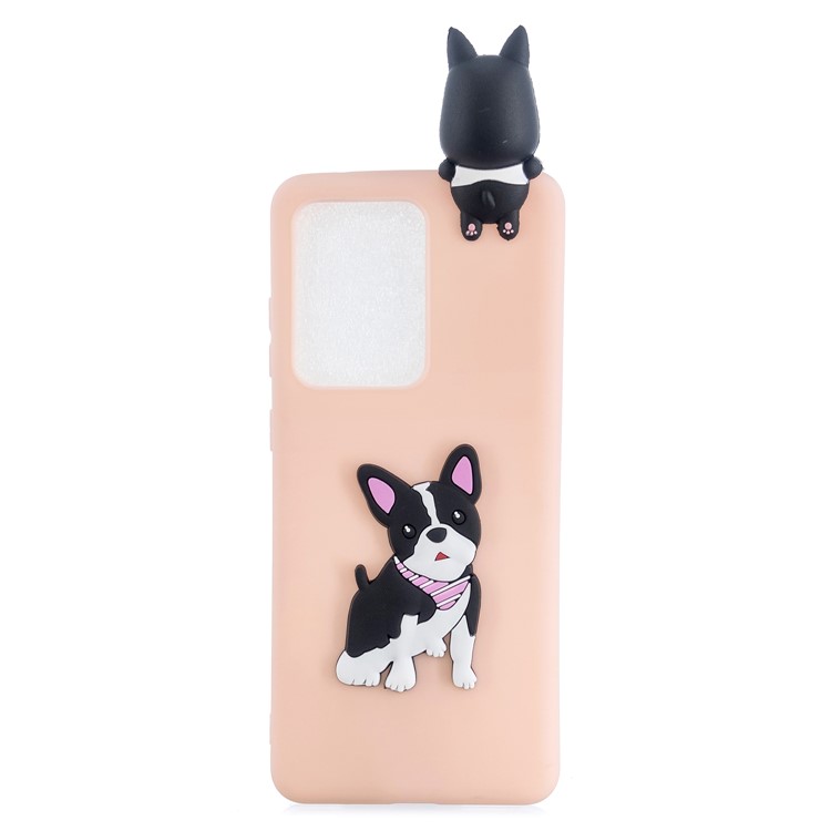 3D Doll Decor Soft TPU Phone Cover for Samsung Galaxy S20 Ultra - Dog-2