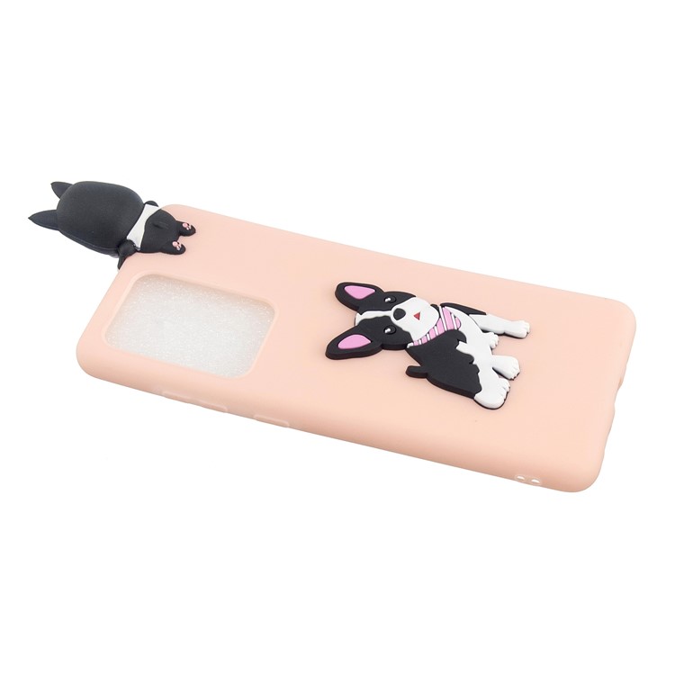 3D Doll Decor Soft TPU Phone Cover for Samsung Galaxy S20 Ultra - Dog-4